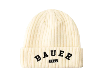 Zimná čiapka BAUER RIBBED KNIT CREAM