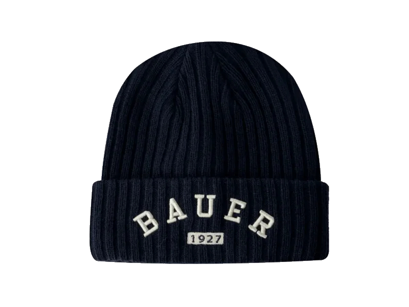 Zimná čiapka BAUER RIBBED KNIT NAVY