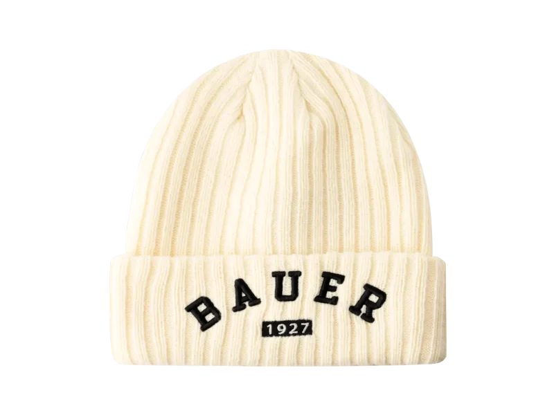 Zimná čiapka BAUER RIBBED KNIT CREAM