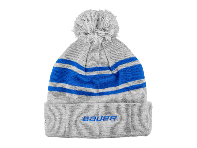 Zimná čiapka BAUER New Era® Team Stripe Pom Blue